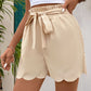 Frill Tied Shorts with Pockets