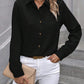 Button Up Collared Neck Long Sleeve Shirt