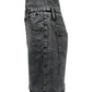 Raw Hem High Waist Denim Skirt