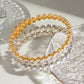 Stainless Steel Inlaid Zircon Bracelet
