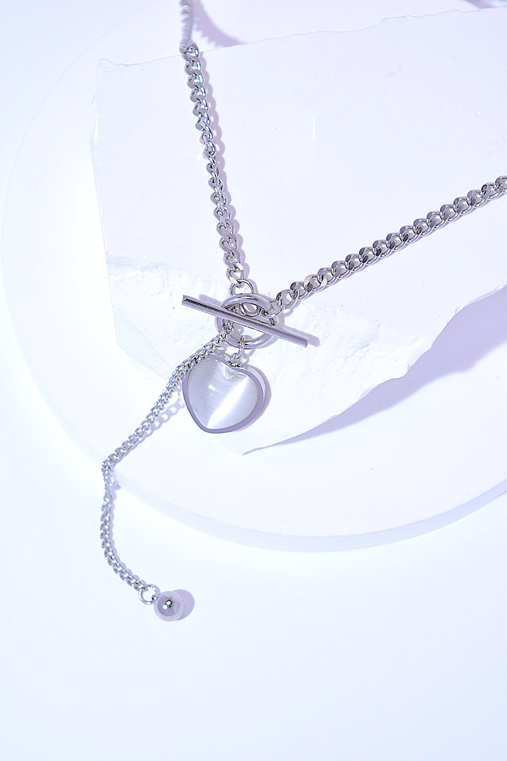 Vvan Titanium Steel Heart Necklace