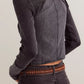 V-Neck Button Up Cropped Cardigan