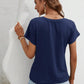 Full Size Asymmetric Hem Round Neck T-Shirt