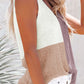 Color Block V-Neck Knit Vest