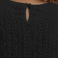 Lace Eyelet Long Sleeve Top