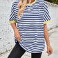 Lovelet Striped Round Neck Half Sleeve T-Shirt