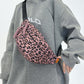 Leopard Nylon Crossbody Bag