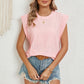 Full Size Eyelet Round Neck Tank