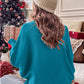 Double Take Full Size Turtleneck Long Sleeve Sweater