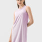 Round Neck Sleeveless Active Dress