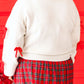 Bow Trim Round Neck Long Sleeve Sweater
