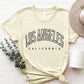 LOS ANGELES CALIFORNIA Round Neck T-Shirt
