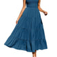Tiered Smocked Wide Strap Dress