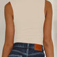Square Neck Wide Strap Tank