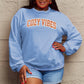 Simply Love Full Size COZY VIBES Graphic Sweatshirt