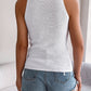 Cable-Knit Round Neck Vest