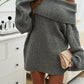 Devine Off-Shoulder Extra-Long Sleeve Sweater