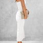 FULL SIZE Slit Tube Midi Dress