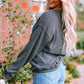 Lucky Clover Full Size Sequin Round Neck Sweatshirt