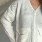 Button Down Long Sleeve Cardigan