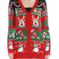 Reindeer Button Up Long Sleeve Cardigan