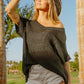 BiBi V-Neck Short Sleeve Knit Top - Brand BiBi