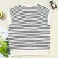 Full Size Striped Round Neck Sweater Vest