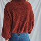 Round Neck Dropped Shoulder Long Sleeve Sweater
