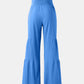 Tied Ruched Wide Leg Pants