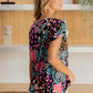 Sew In Love Full Size Printed Short Sleeve Top