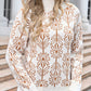 Angel Wings Flower Turtleneck Long Sleeve Sweater