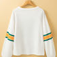 Number 76 Round Neck Long Sleeve Top