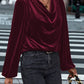Lovelet Cowl Neck Long Sleeve Blouse
