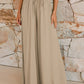 Drawstring Wide Leg Pants with Pockets