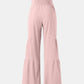 Tied Ruched Wide Leg Pants
