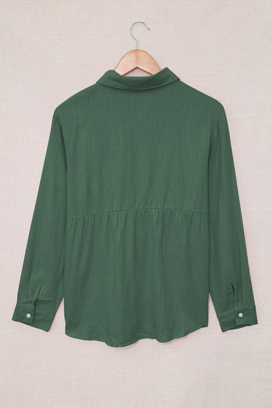 Full Size Button Up Long Sleeve Shirt
