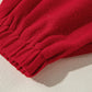 Striped Johnny Collar Long Sleeve Sweatshirt