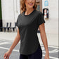 Quick-Dry Round Neck Short Sleeve T-Shirt