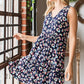 Heimish Full Size Leopard V-Neck Ruffled Tank Dress