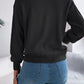 Contrast Round Neck Long Sleeve Sweater