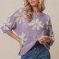 BiBi Floral Pattern Slit Sweater - Brand BiBi