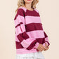 Mittoshop Striped Snap Shoulder Long Sleeve T-Shirt