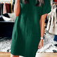 Mock Neck Short Sleeve Sweater Dress