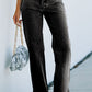 Side Slit Jeans with Pockets