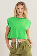 HYFVE Drawstring Hem Crop Top *