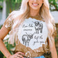 Graphic Round Neck Short Sleeve T-Shirt