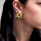 18K Gold-Plated Stainless Steel Knotted Earrings