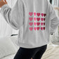 Devine Heart Dropped Shoulder Long Sleeve Sweatshirt