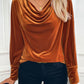 Perfee Ruched Long Sleeve Blouse