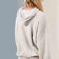 Double Take Half Zip Long Sleeve Hoodie with Kangaroo Pocket